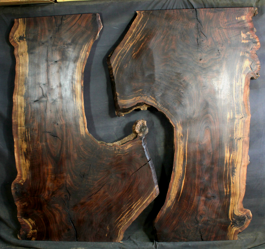 Claro Walnut Wood Natural Edge Slabs (WA1221)